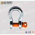 US type adjustable bow shackle with clevis pin